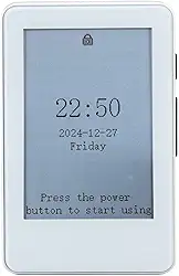 E Leitor, livro de bolso portátil com tela de tinta de 2,7 pol., luz de fundo, suporta MP3 Player, calendário, despertador, calculadora, 30 horas de duração, 128G, leitor de