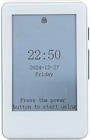 Zopsc Leitor de livros eletrônico, tela de tinta de 2,7 polegadas, tela táctil, conexão Bluetooth, 30 horas de vida útil da bateria, suporta interruptor de iluminação de fundo