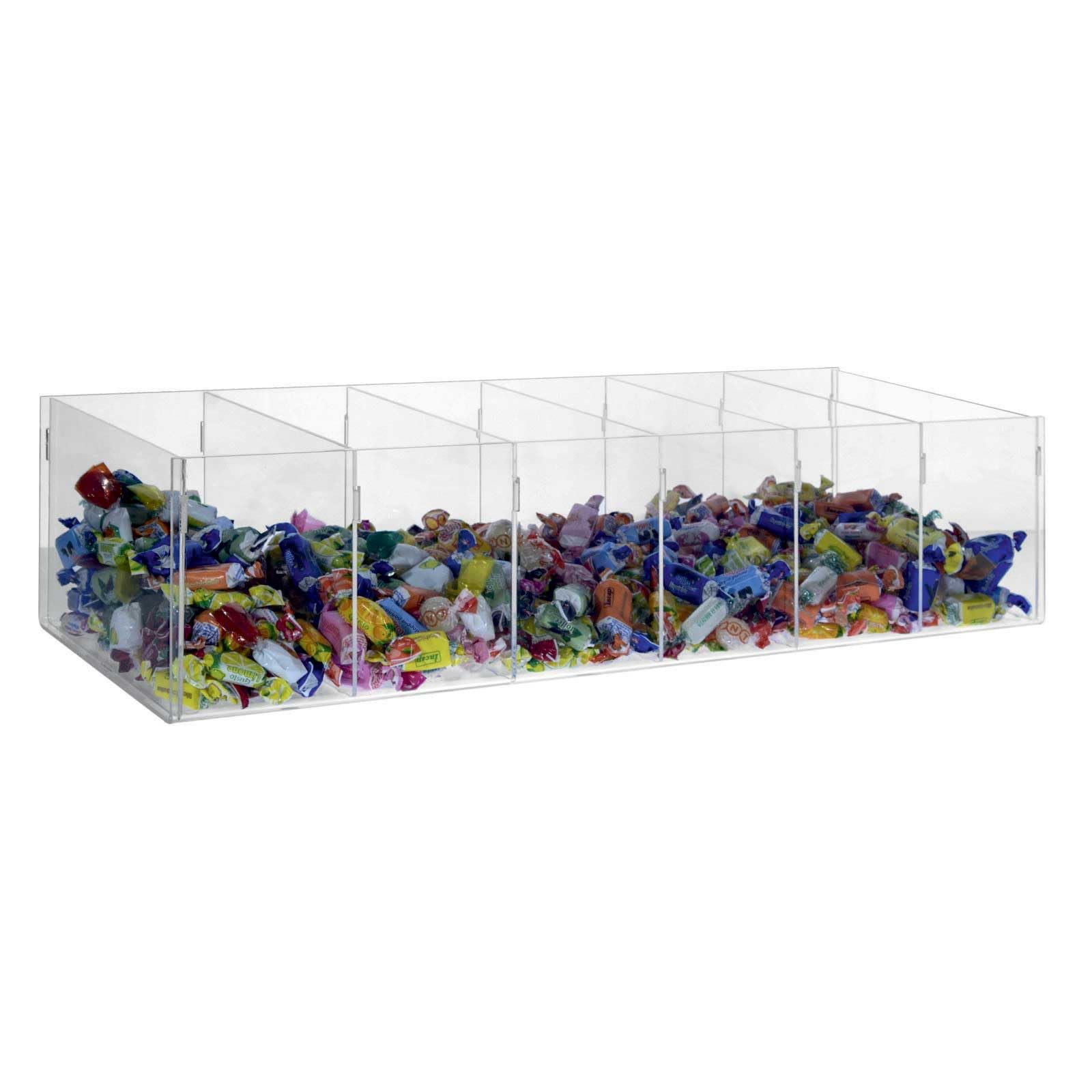 Avà srl Thekendisplay aus Acryl transparent für Bonbon und Diverses mit 6 Behälter