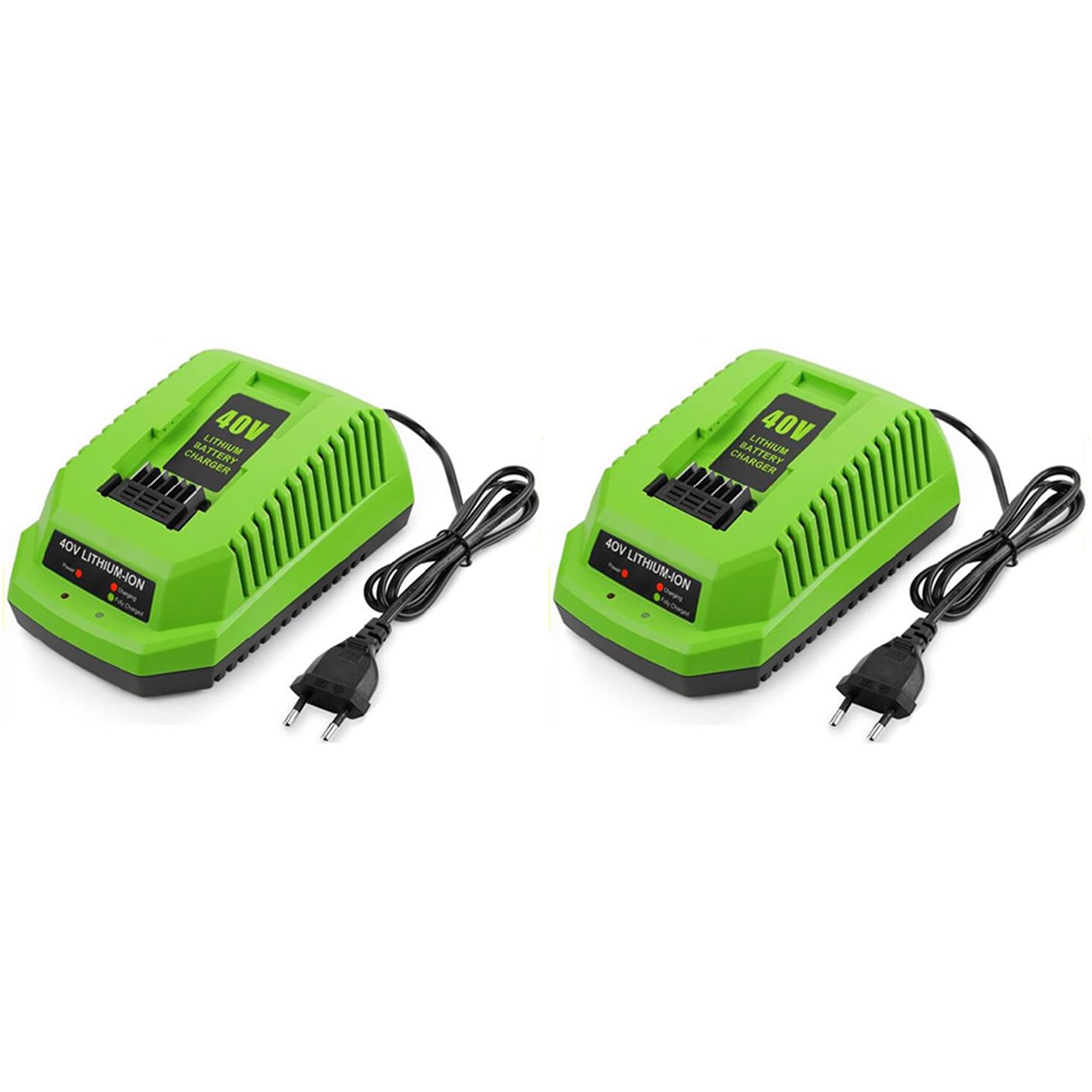 Chargeur de batterie 40V GreenWorks 29482 double prise EU G-MAX