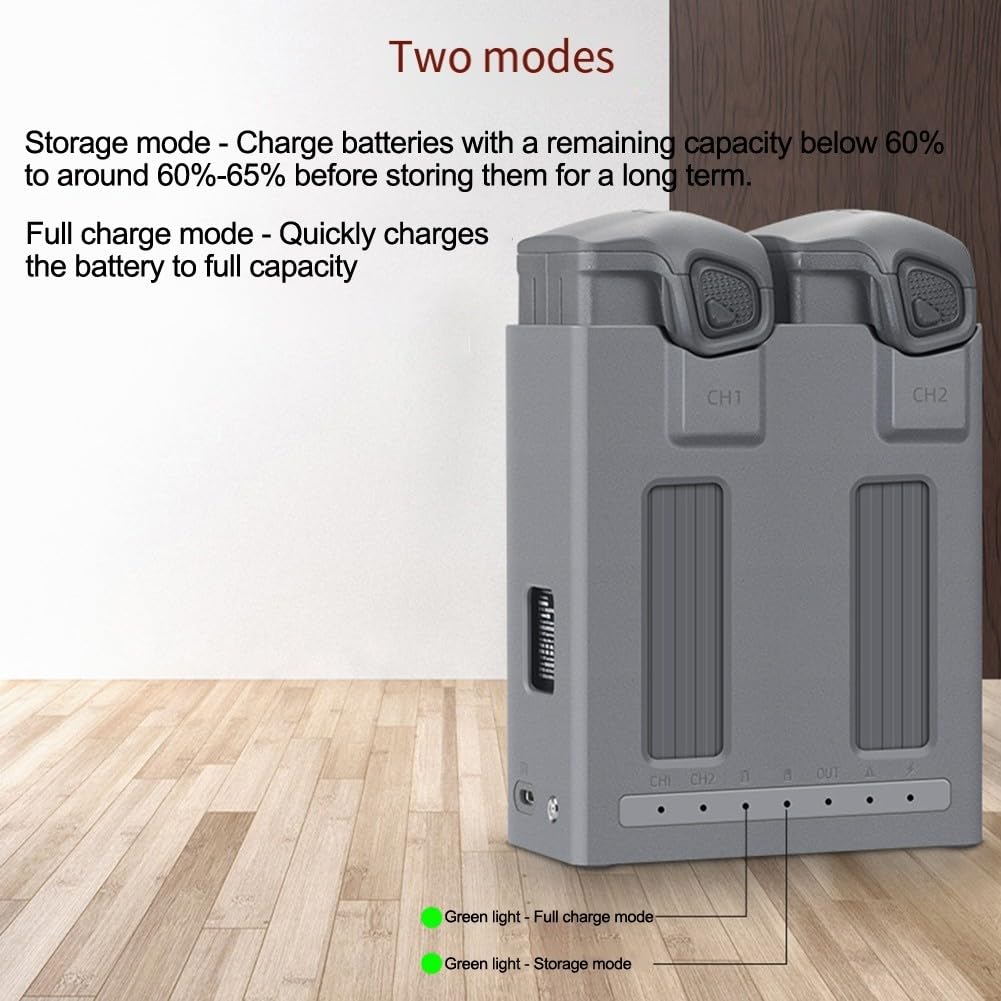 Cargador avanzado de doble canal compatible con Dji para Mavic 4 Pro para paquetes de baterías que proporciona carga prioritaria inteligente y entrega rápida de energía Pd de 100 W en un factor