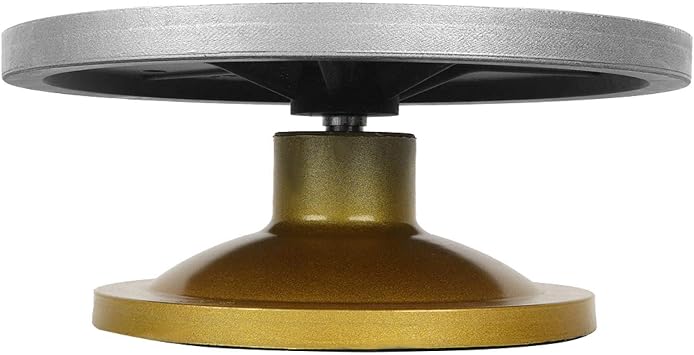 Sculpting Wheel, 9" 12" 13" Diameter Sculpting Wheel Metal Pottery Decorating Banding Wheel Professional Metal Pottery Turntable Pottery Wheel Rotating Table33cm