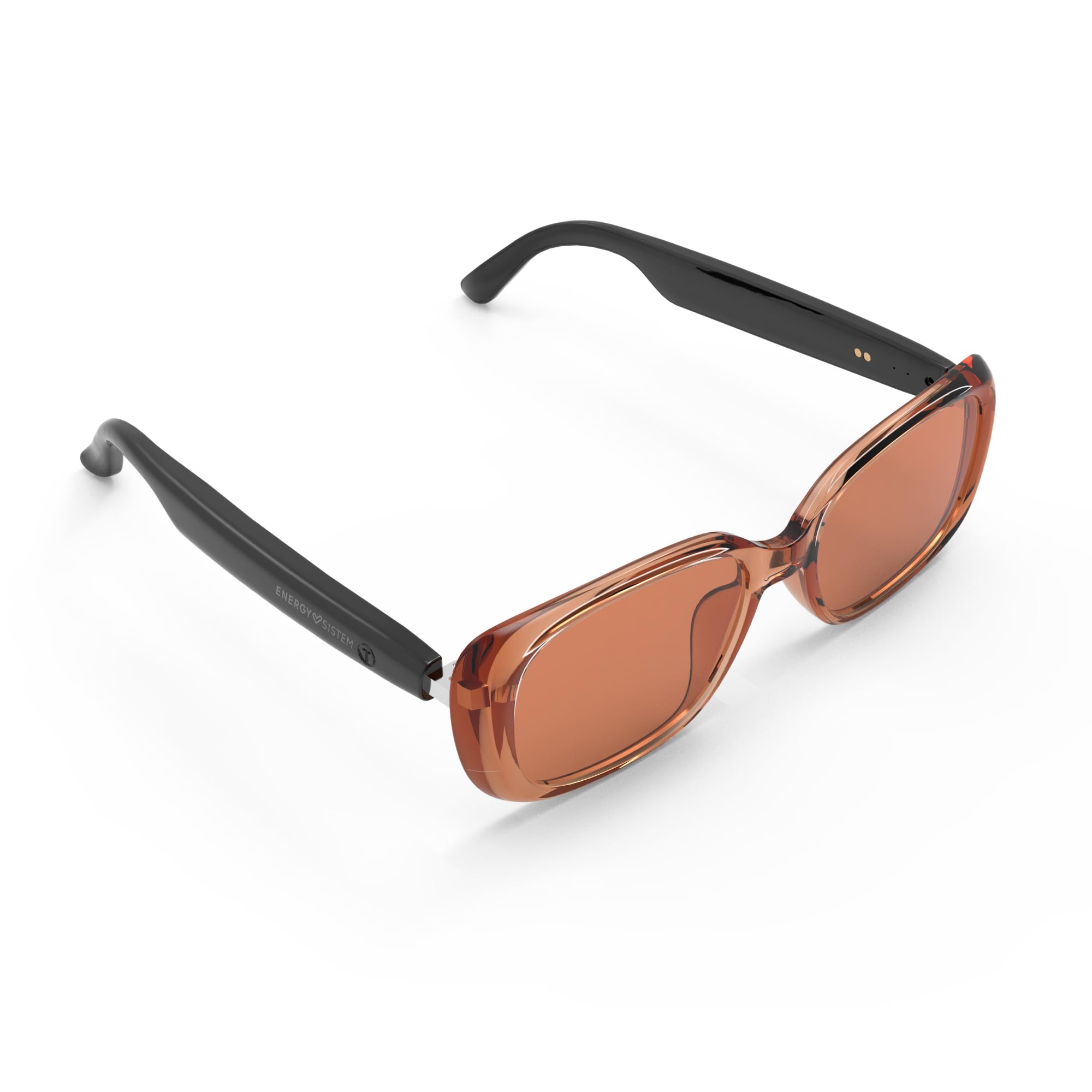 Energy Sistem Urban Music Amber Lunettes de Soleil avec Connexion Bluetooth, Verres polarisés avec Protection UV400+ Anti-Rayons Bleus, Microphone intégré et certifié IPX5