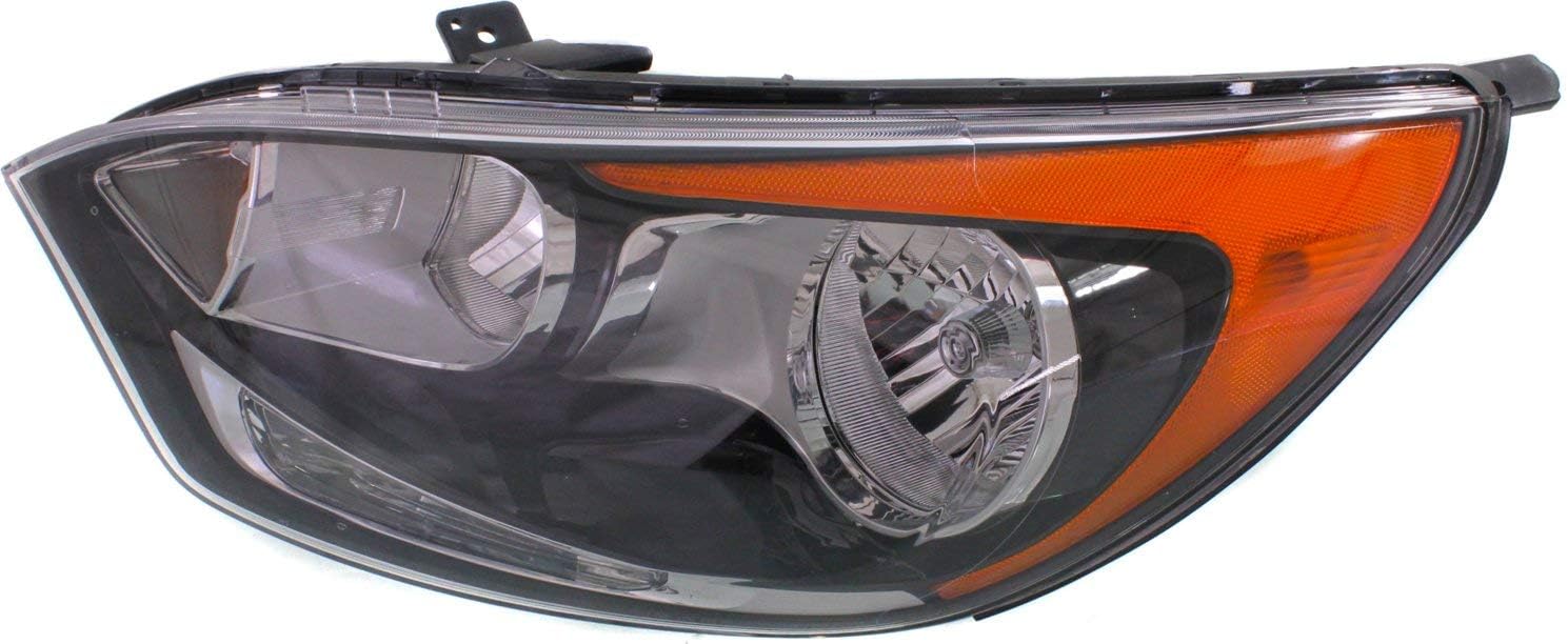 Garage-Pro Headlights Assembly Pair, Driver and Passenger Side For Kia Rio EX LX LX+ 2012-2017, Halogen With bulb(s), Hatchback, Replaces# 921021W340 921011W340