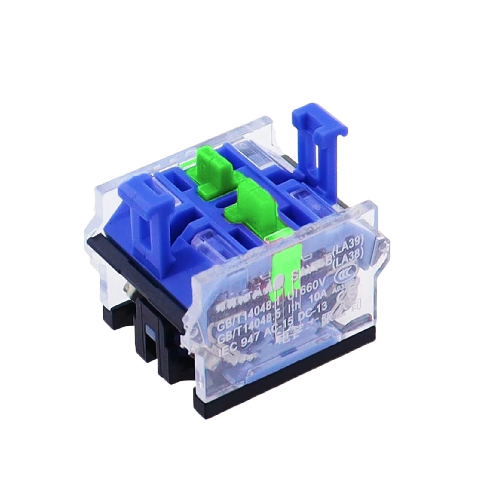 Interrupteur à bouton-poussoir LA38-11D 22mm LED 12V avec contact argenté