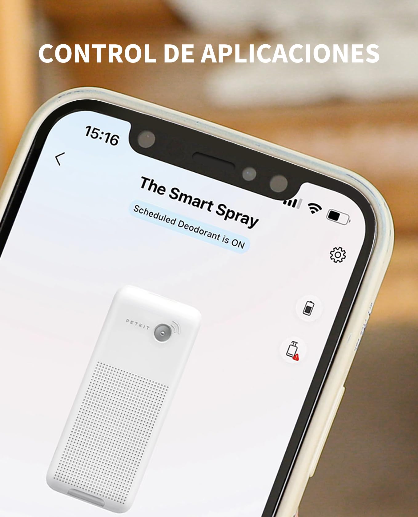 PETKIT Pura Air Smart Spray Eliminador de Olores, Desodorante Eliminador de Olores para Caja de Arena para Mascotas en el Hogar con Luz Inteligente, Control de App, No Apto para Pura MAX 2
