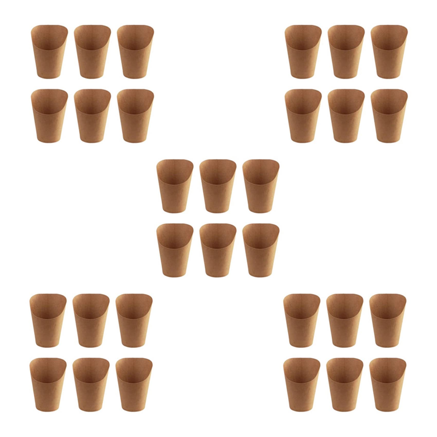 Bicchieri di carta kraft usa e getta per cottura, 300 ml, 500 pezzi, ideali per torte, bignè, patatine fritte e snack, sicuri per alimenti, resistenti al grasso, design ecologico