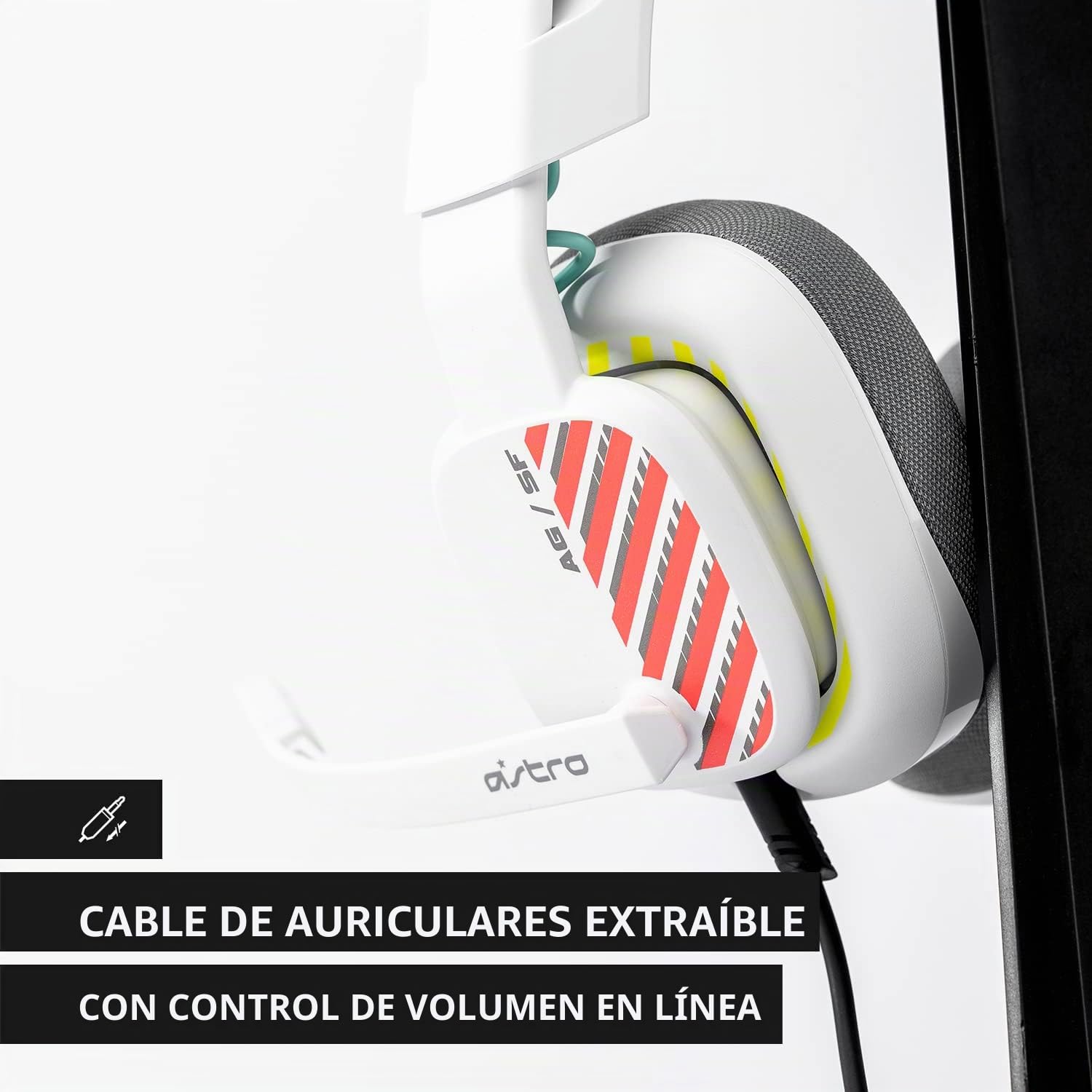 ASTRO Gaming A10 Gen 2 - Auriculares de diadema con cable y micrófono flip-to-silencioso, controlador de 32 mm, compatible con PlayStation, color blanco (reacondicionado)