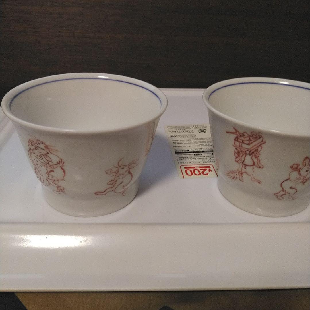 鳥獣戯画　高山寺（赤塗り）茶碗 鳥獣戯画 高山寺（赤塗り）茶碗 【公式通販】