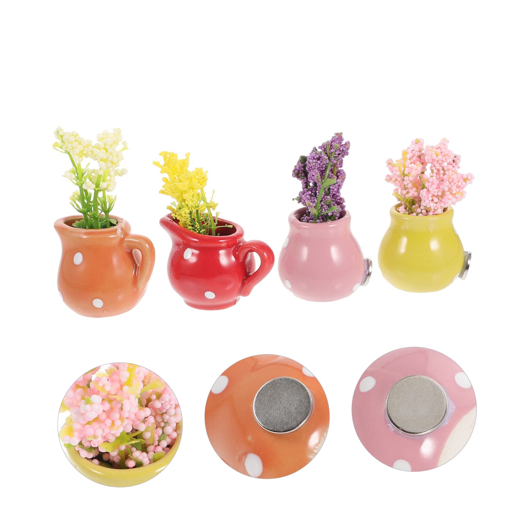 TOPBATHY 12 Pz Magnete Da in Vaso Delicati Magneti Da Lavagna Bianca Per Magnetica Magnete Per Magneti Da Ufficio 3d Mini Ceramica Accessori