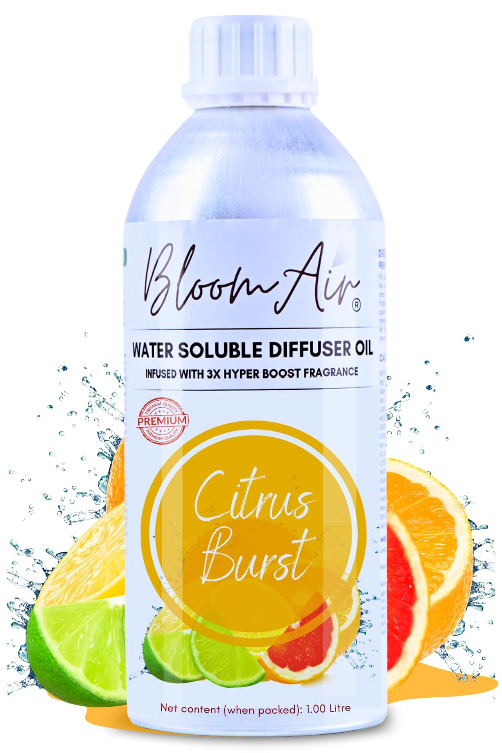 Diffuser Oil Citrus,Home Fragrance For Diffusers And Revitalizers,1 Ltr Refill,Strong & Long-Lasting Aroma Oil Infused With 3X Hyper Boost Action For Home And Office-image-31