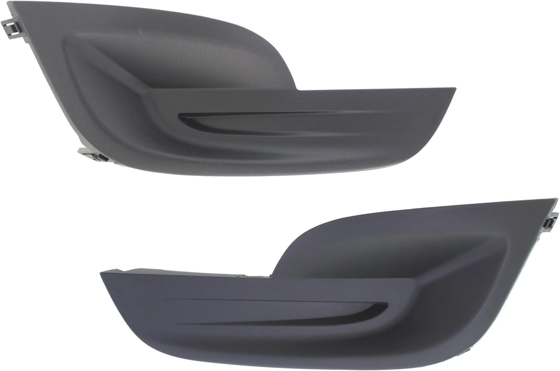 Evan Fischer Front Fog Light Cover Set of 2 Compatible With Nissan Altima 2013-2015, Black, Driver and Passenger Side