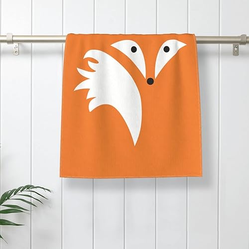 Miniatura 6 de VARUN Toallas largas de mano con diseño de zorro de dibujos animados, ultra suave, diseño de animales del bosque, acuarela, toallas de lujo