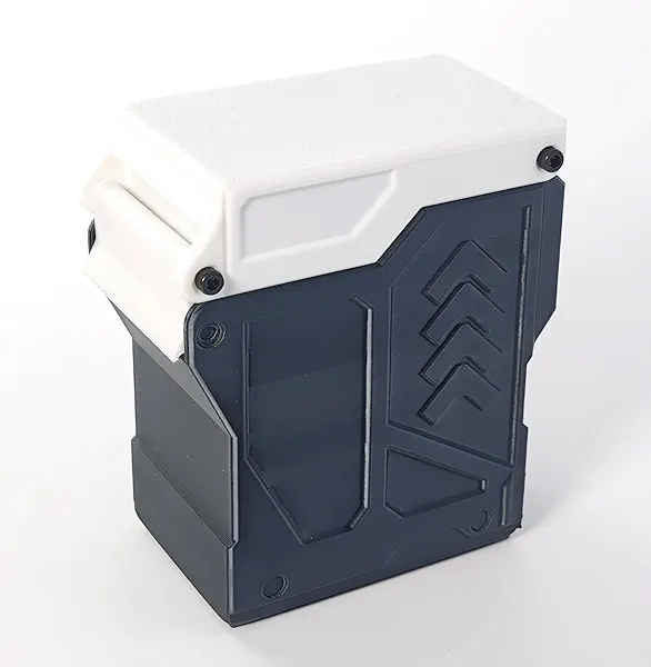 PIYFVX Playing Cards Box, Inside Card Box Size 2.6"x1.8"x3.9" (Black White)