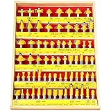 MEIGGTOOL 70PCS 1/2 Inch Shank Router Bit Set Door Window Bites with Tungsten Carbide Tips for Use On Wood, Metal, Plastic