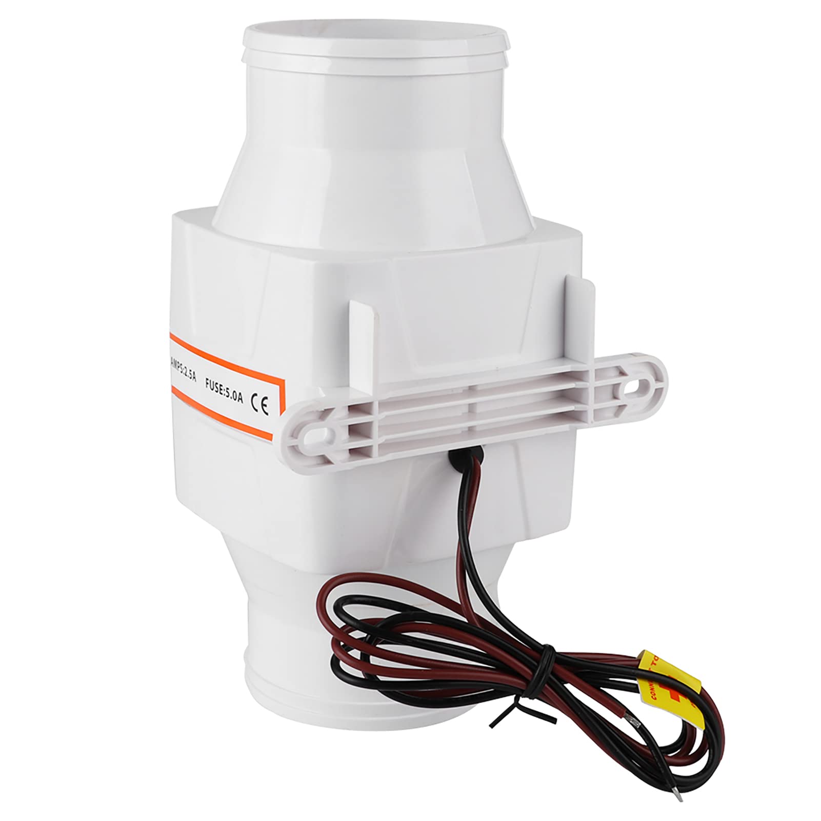 Terisass Ventilateur d'air en Ligne de 3 '' Ventilateur de cale Marin Silencieux Fort Ventilateur de Ventilation pour Bateau de Yacht RV 12V/24V(12V)+Ventilateur cale Bateau 12v Ventilateur cale bate