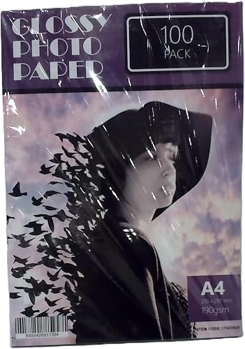 Penguin 190GSM A4 Glossy Inkjet Photo Paper 100 Sheets (Packaging may vary)