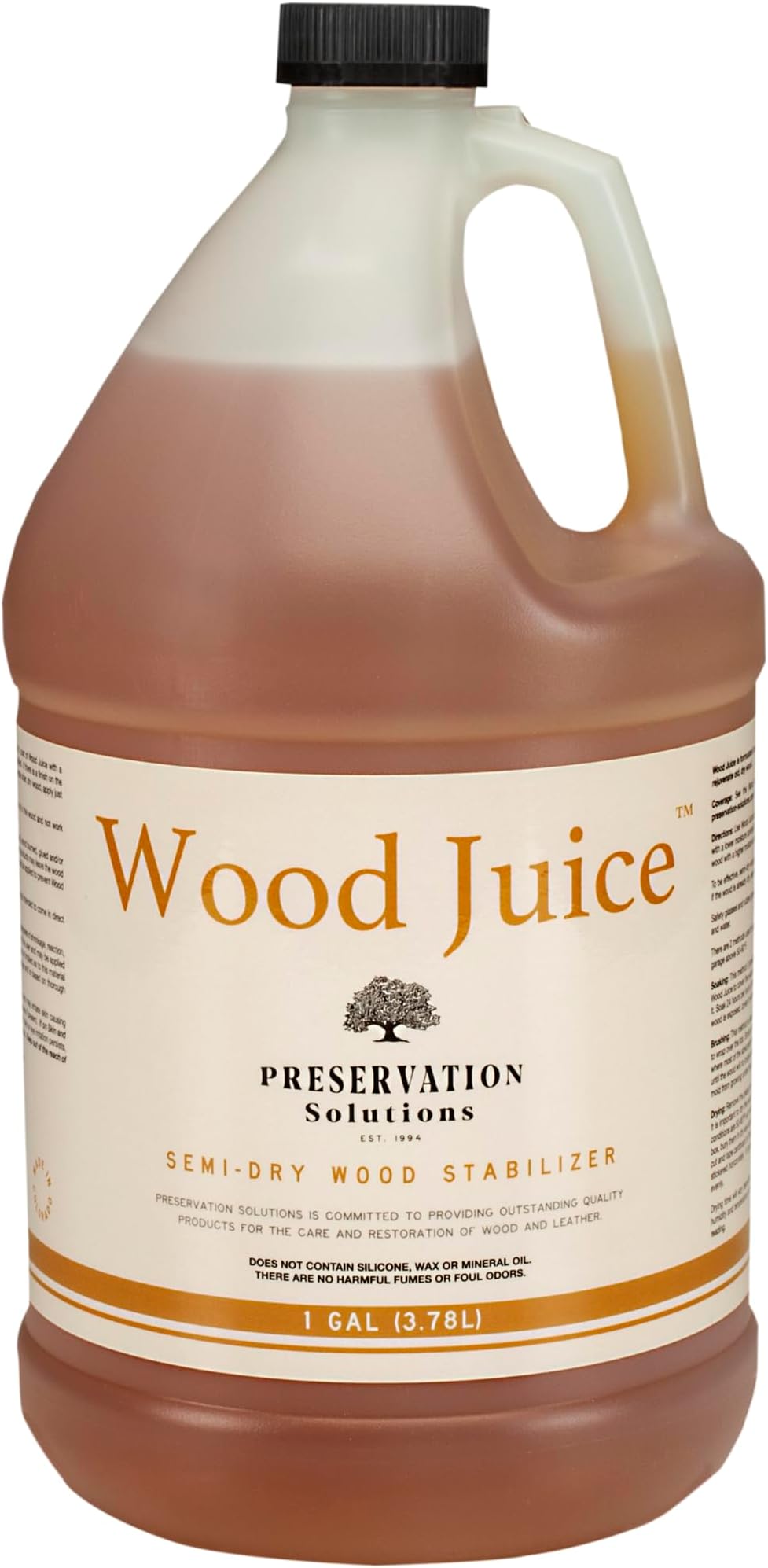 Preservation Solutions | Wood Juice | Semi-Dry Wood Stabilizer (1 Gallon)