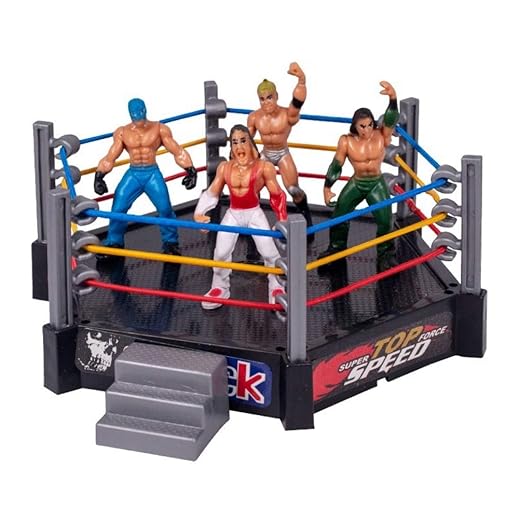 Srliya Wrestling-Arena-Set, Puppenszene, Modell, Gladiator, Ornamente, Kinderspielzeug, Kampfspielzeug, Wrestling-Spielzeug, Wrestler-Krieger-Spielzeug, Lustiges Wrestling-Ring-Set (Grau)