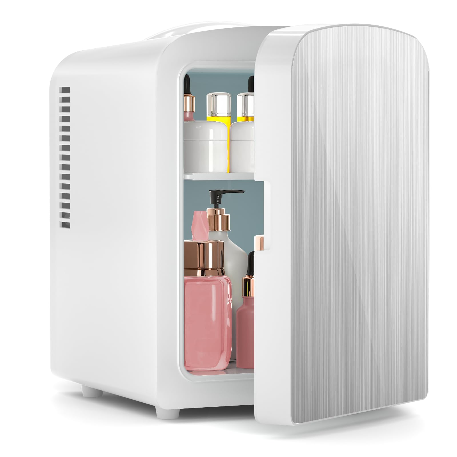 Xbeauty Mini Fridge, 4L Portable Small Refrigerator