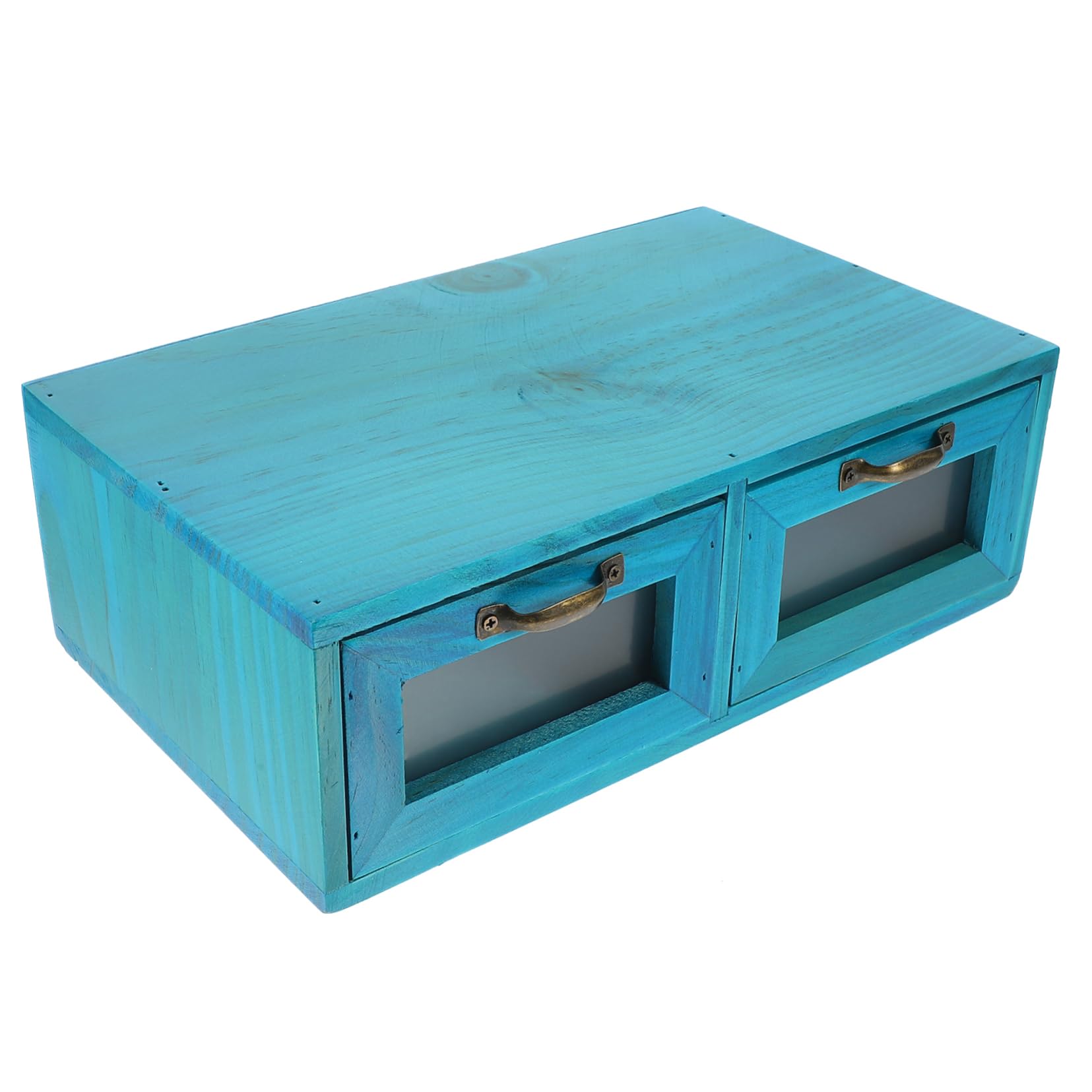 Holzschrank mit 2 Ders nizer für Make-up, Vani und Schreibtisch, schneller Zugriff, Home Sto SolutDesign für Heimdekoration