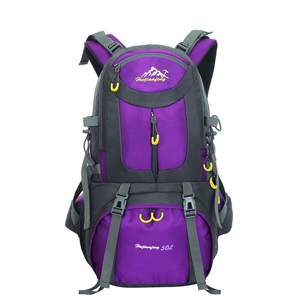 Danlan Purple (40L,50L,60L) Lightweight Backpack Water Resistant Outdoor Durable Travel Hiking Backpack Daypack (, 50L)
