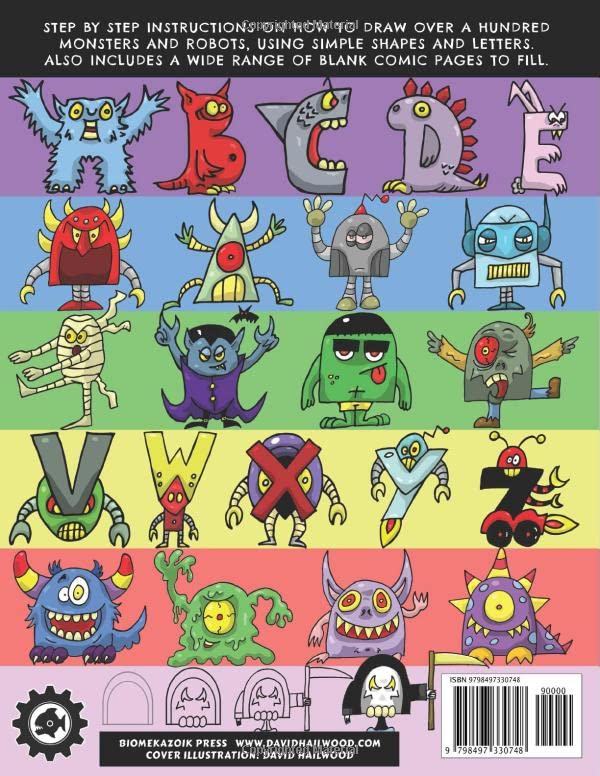 How To Draw Cartoon Characters For Creative Kids: Monsters And Robots Edition - Image 2