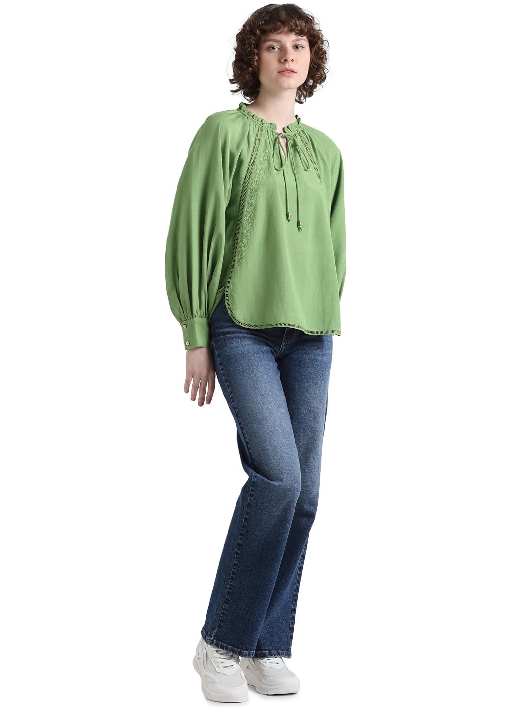 ONLYWomen's Solid Regular Fit T-Shirt