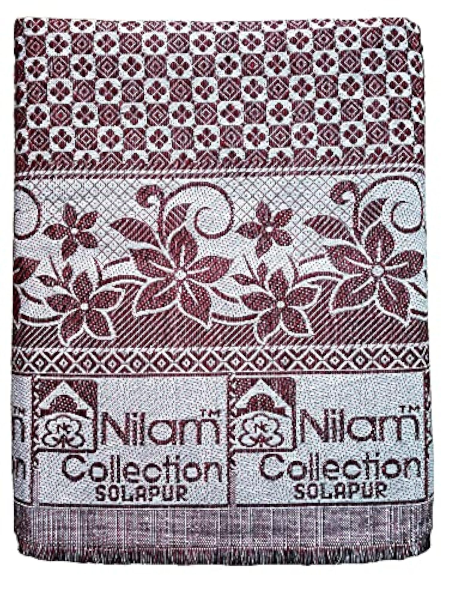 Cotton Solapur Chaddar Blanket Single Bed Full Size, Pack of 2