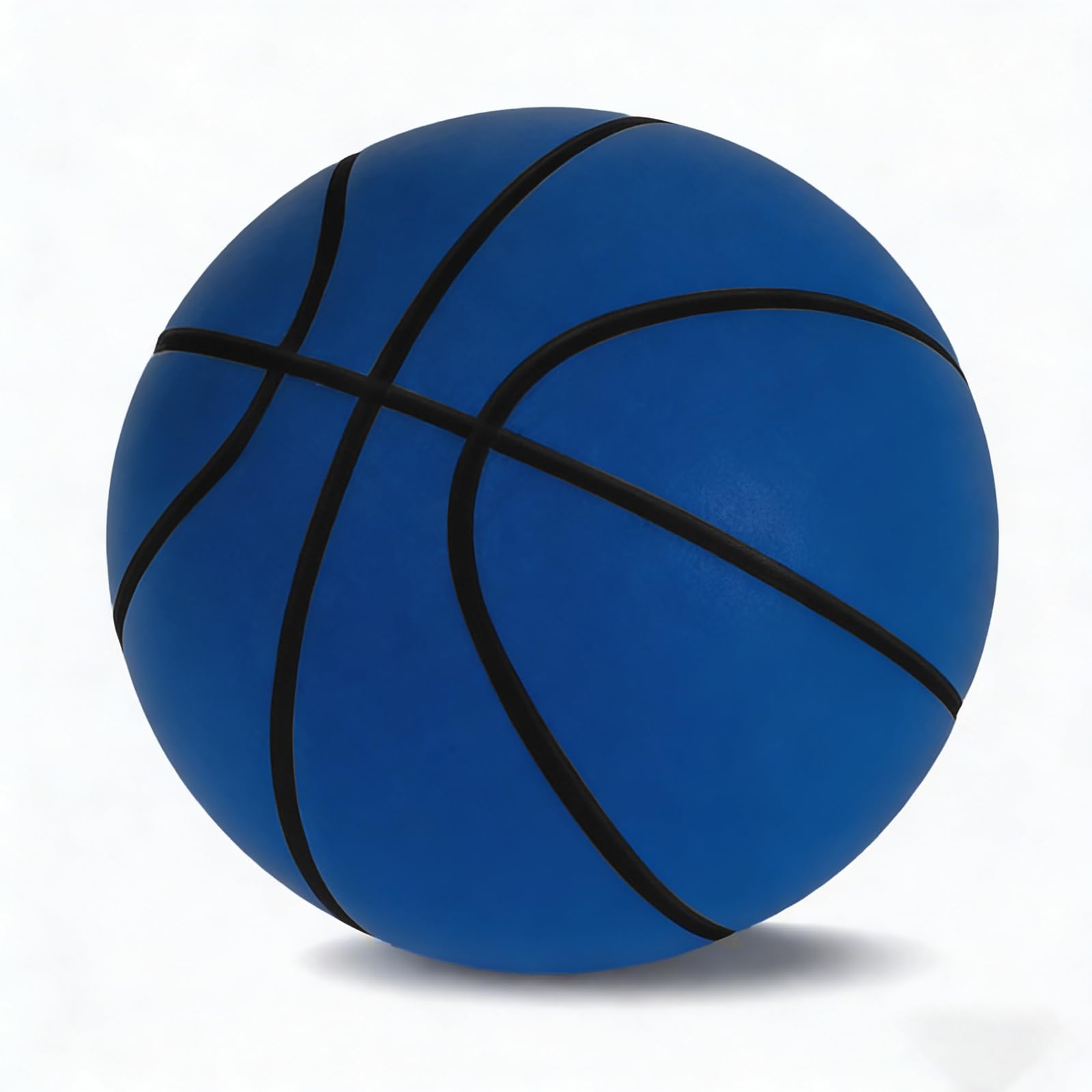 Palla Di Spugna, Palla Da Basket Silenziosa, 24cm Palla Spugna, Palla Gommapiuma, Palla Morbida Bambini Per Casa, Silenzioso Basketball Indoor, Basket Leggero E Silenzioso Con Canestro (Blu)