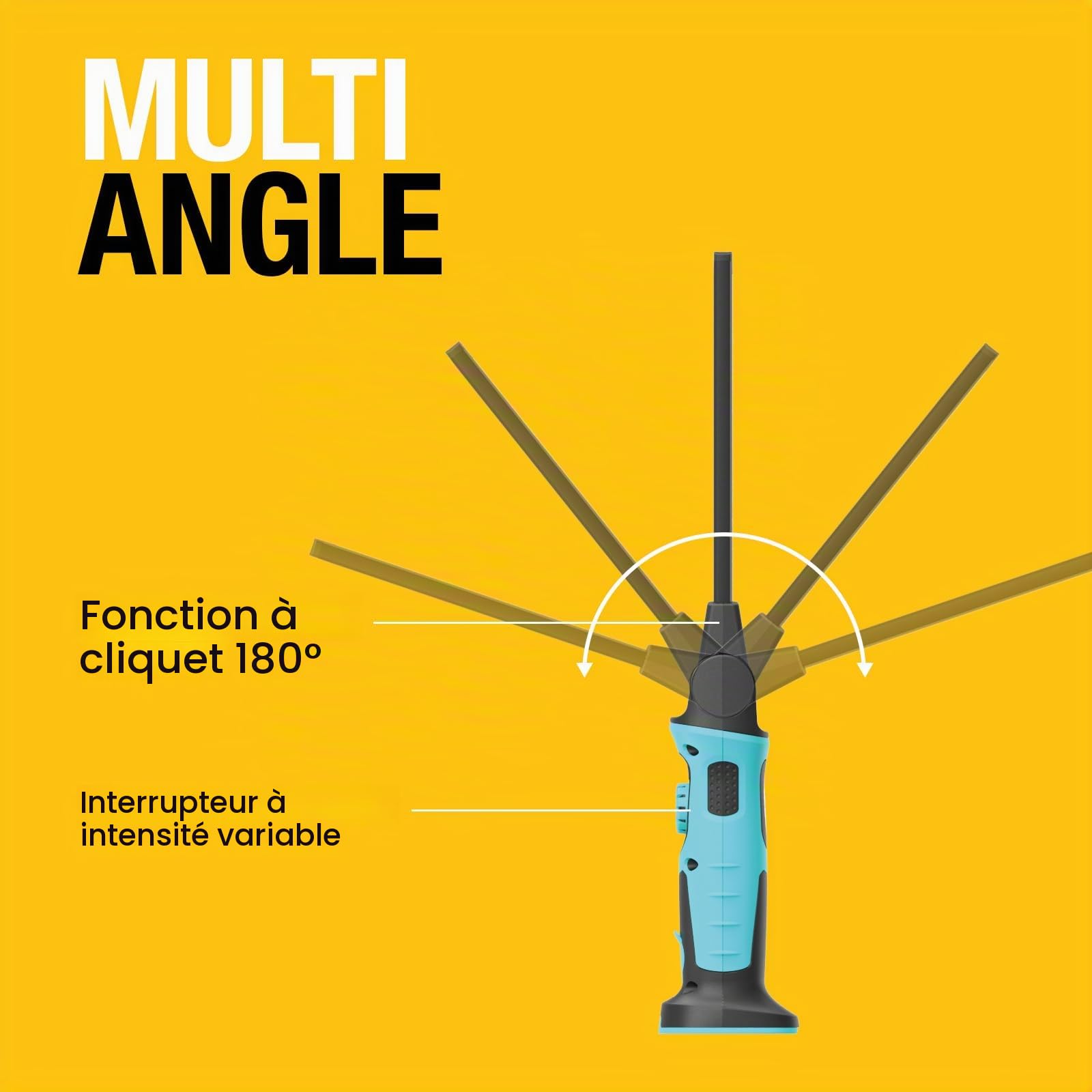 RING Lampe d'inspection LED fine avec jusqu'à 1000 lumens de sortie lumineuse : rechargeable et sans fil