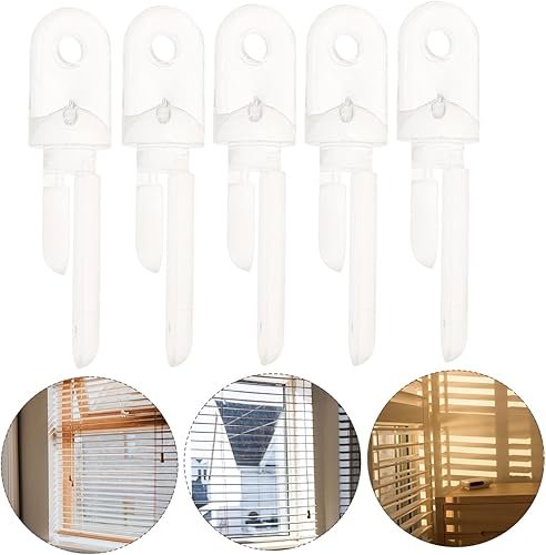 Miniatura 7 de HONMEET 12 piezas de inclinación interior para colgar piezas de persianas kit de gancho persianas rotas herrajes cortina persianas de ventana barra