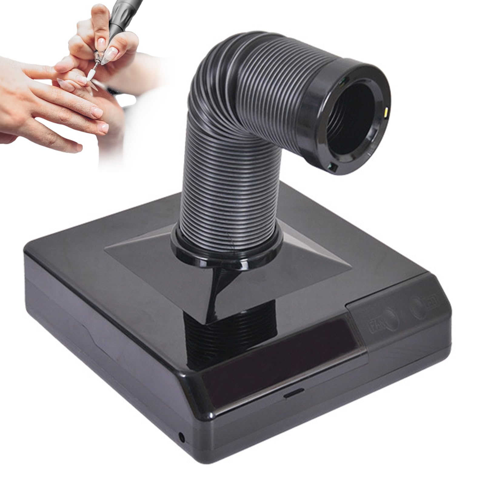 Aspirateur à ongles 60W idéal pour le nail art et le modélisme