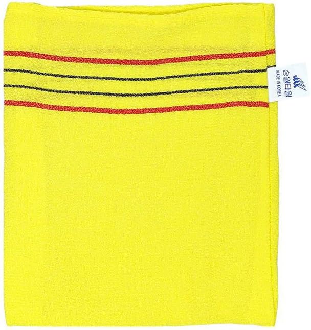 Exfoliating Scrub Bath Massage Italy Towel 10pcs Yellow Korean Style Include Exfoliating Scrub Soap