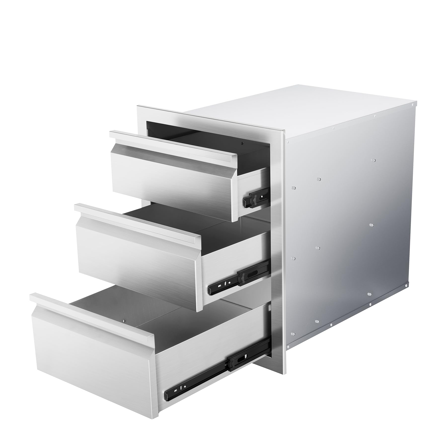 Outdoor Kitchen Drawers Stainless Steel Flush Mount Outdoor Kitchen Cabinets for Outdoor Kitchens &amp; BBQ Islands 18" W x 23" H x 23" D