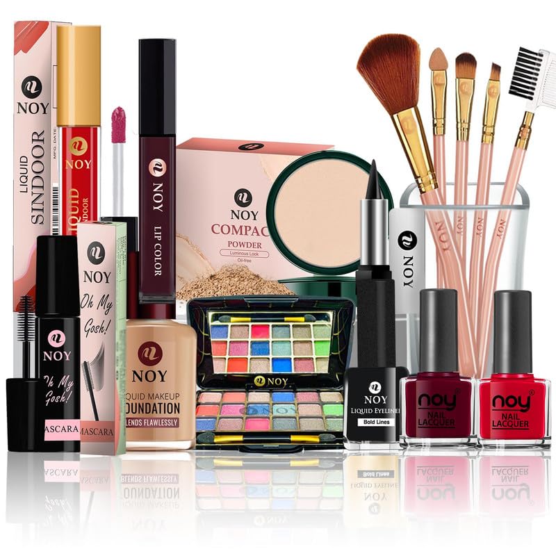 NOY Couture Collection High End Makeup Kit Sets For Runway Worthy Beauty Non Transfer & Quick Dry NO#425 (Pack of-15)