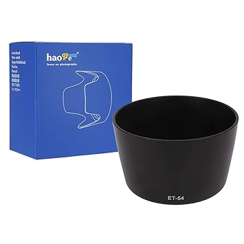 Haoge Bayonet Lens Hood Compatible with Canon EF 55-200mm f/4.5-5.6 II USM and Canon EF 80-200mm f/4.5-5.6 II Lens Replaces Canon ET-54