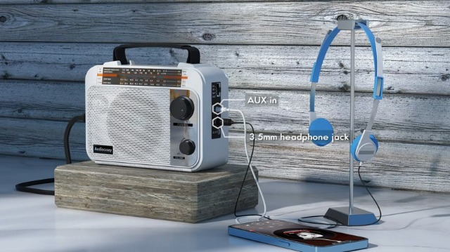 AM/FM/SW1-2 Radio Shortwave Transistor Radio AC or Battery