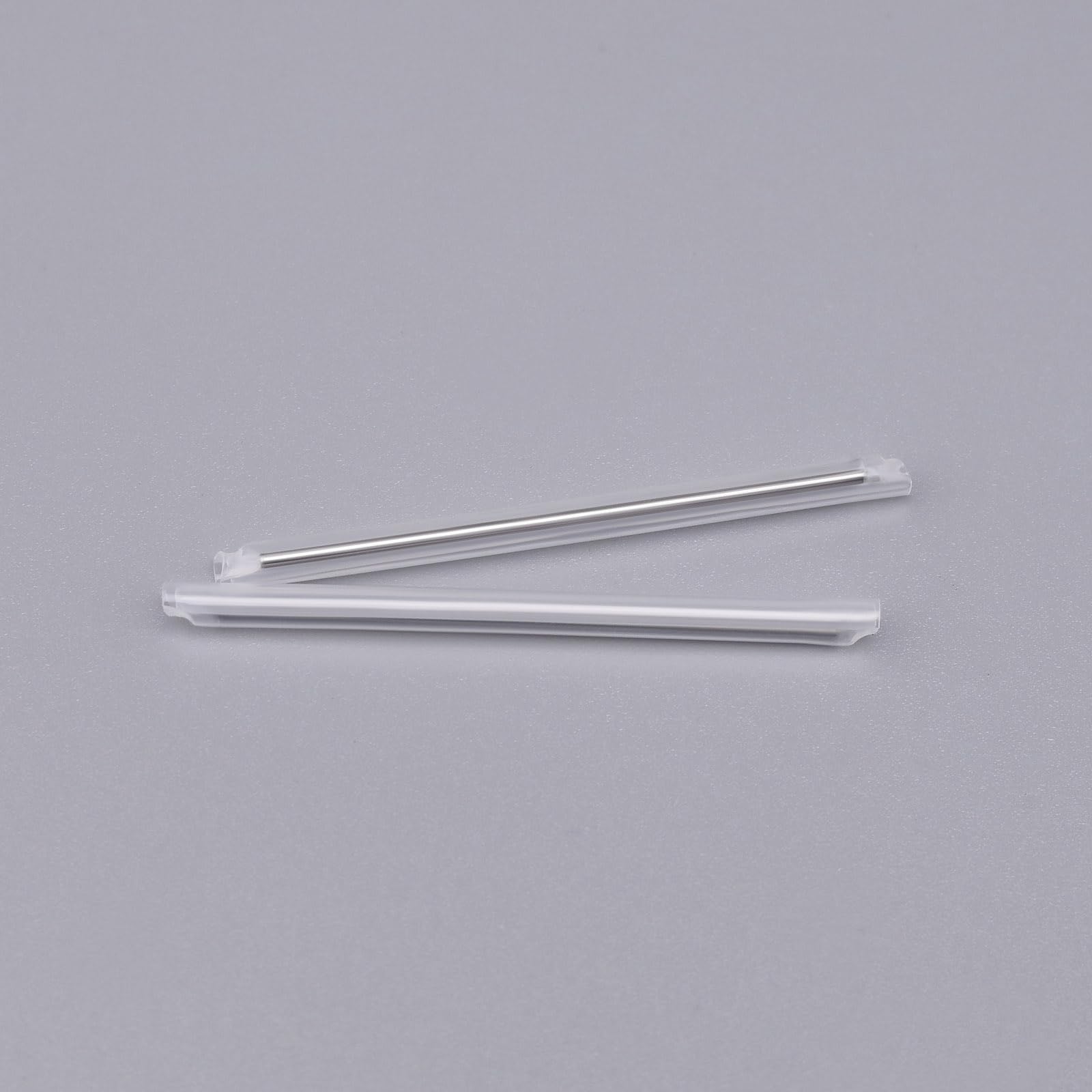 EMSea 500 Stück Glasfaser Schrumpfschläuche Glasfaser Schutzhülsen 304 Edelstahlnadel Kompatibel mit Schweißmaschinen Schneidmesser 58 Mm