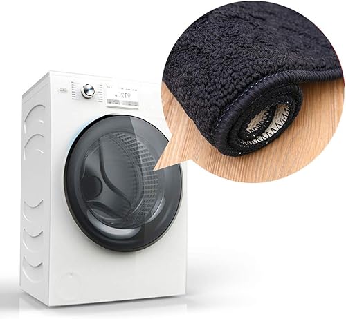 Miniatura 6 de Tapetes de cocina antifatiga hechos de 100 % polipropileno, semirredondos, antideslizantes, lavables a máquina, 2 piezas