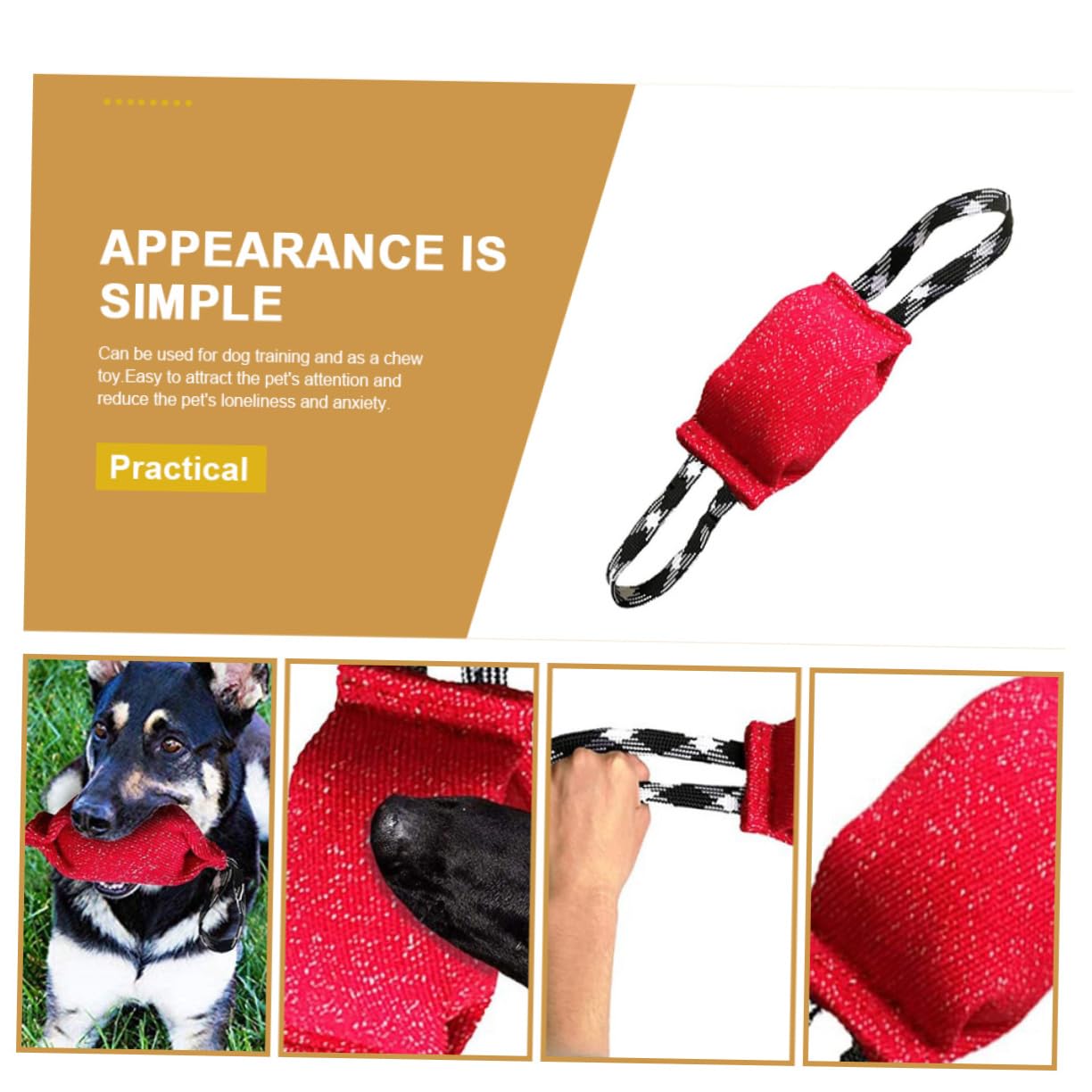 Kisangel 2piezas Pillow De Molar para Perros Juguete Interactivo De Tirar Resistente y Duradero Entrenamiento De Agilidad Canina para Cachorros y Perros Pequeños