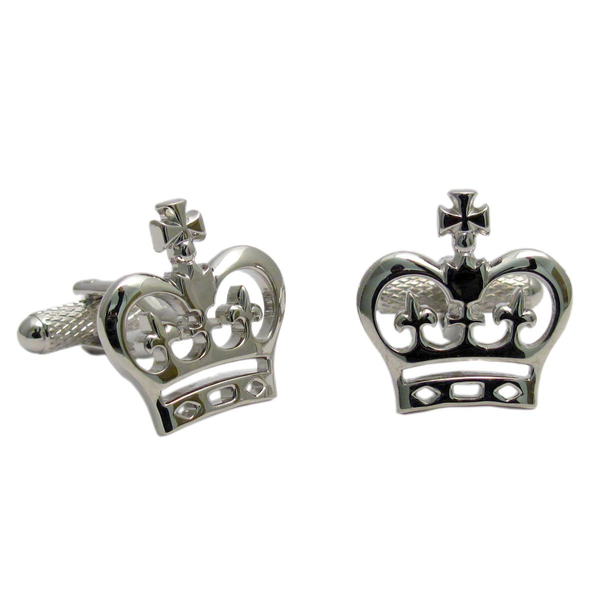 Cufflinks Royal Crown Novelty Cuff links by Onyx Art in smart Presentation Box CK891