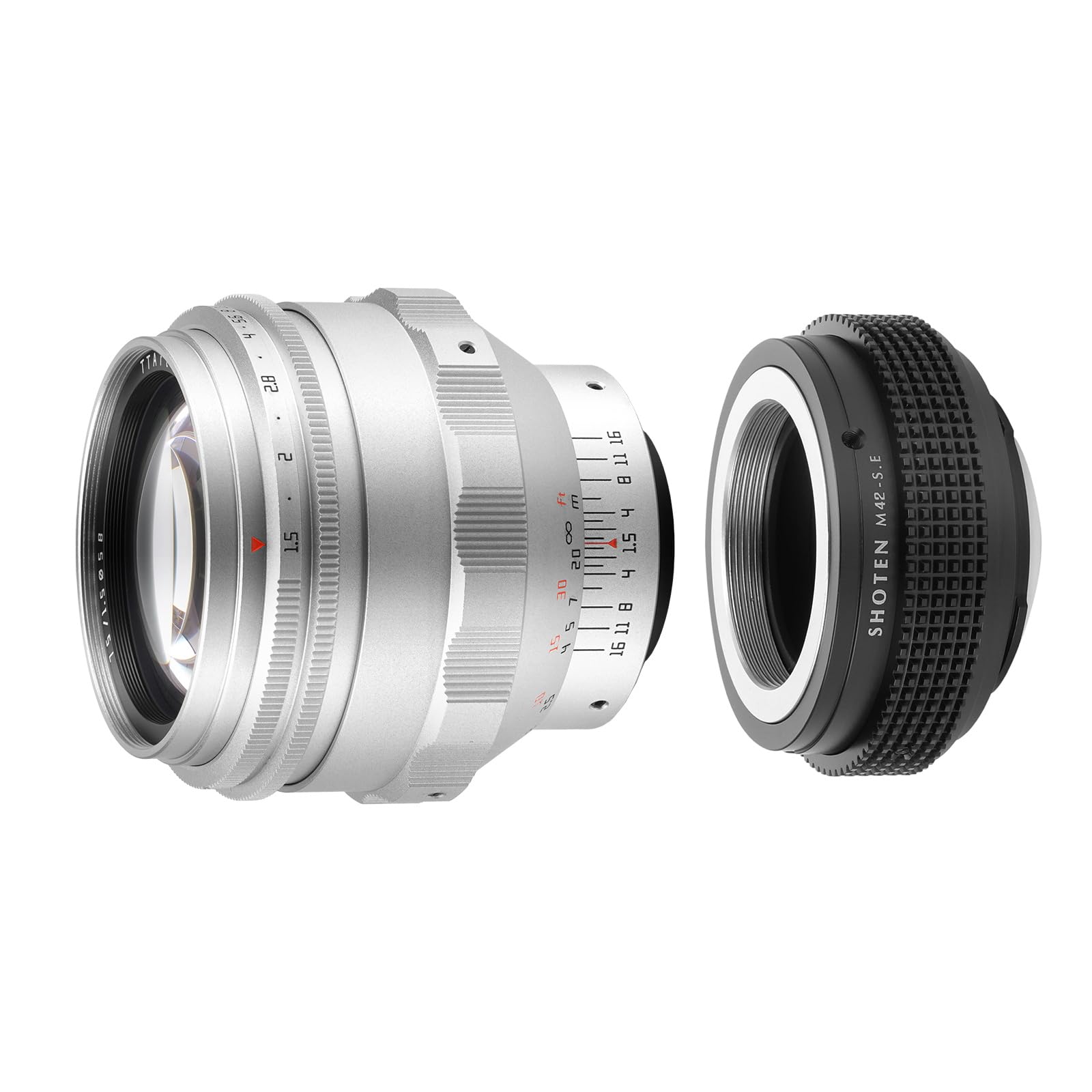 美品　TTArtisan 75mm F1.5 シルバー M42 グルグルボケ Amazon.co.jp: TTArtisan 75mm F1.5 M42マウント レンズ ぐるぐるボケ