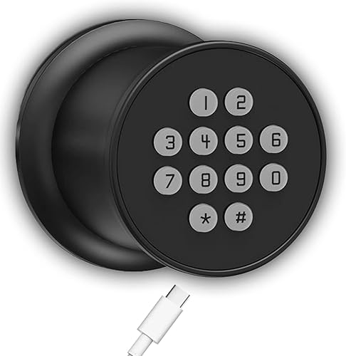 Pomo de puerta de entrada sin llave, desbloqueo inteligente por código de acceso, cerradura de puerta exterior con teclado, cerradura de puerta de