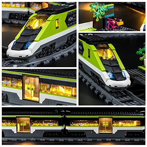 YEABRICKS LED Light for Lego-60337 City Express Passenger Train Building Blocks Model (Lego Set NOT Included) - Image 4