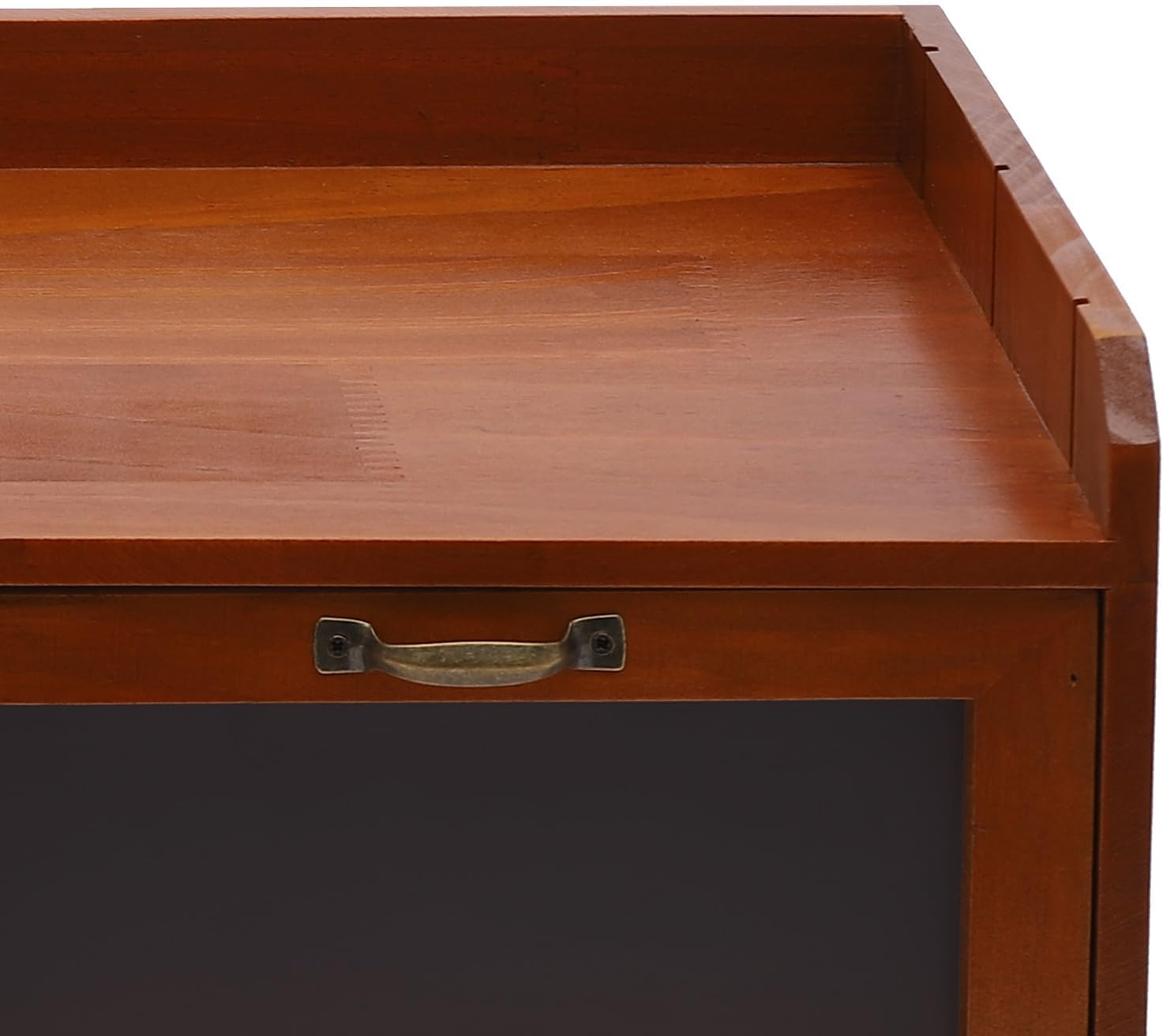 6-Drawer Desktop Storage Cabinet Tabletop Supplies Organizer Vintage Drawers for Desk Brown 18.5 * 8.66 * 12.6in