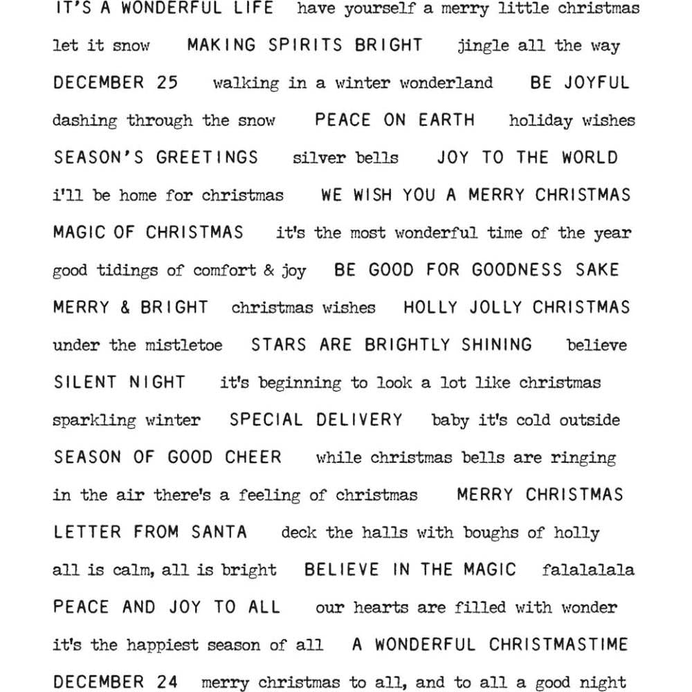 Stampers Anonymous Tiny Text Christmas Osfa (Cms424)
