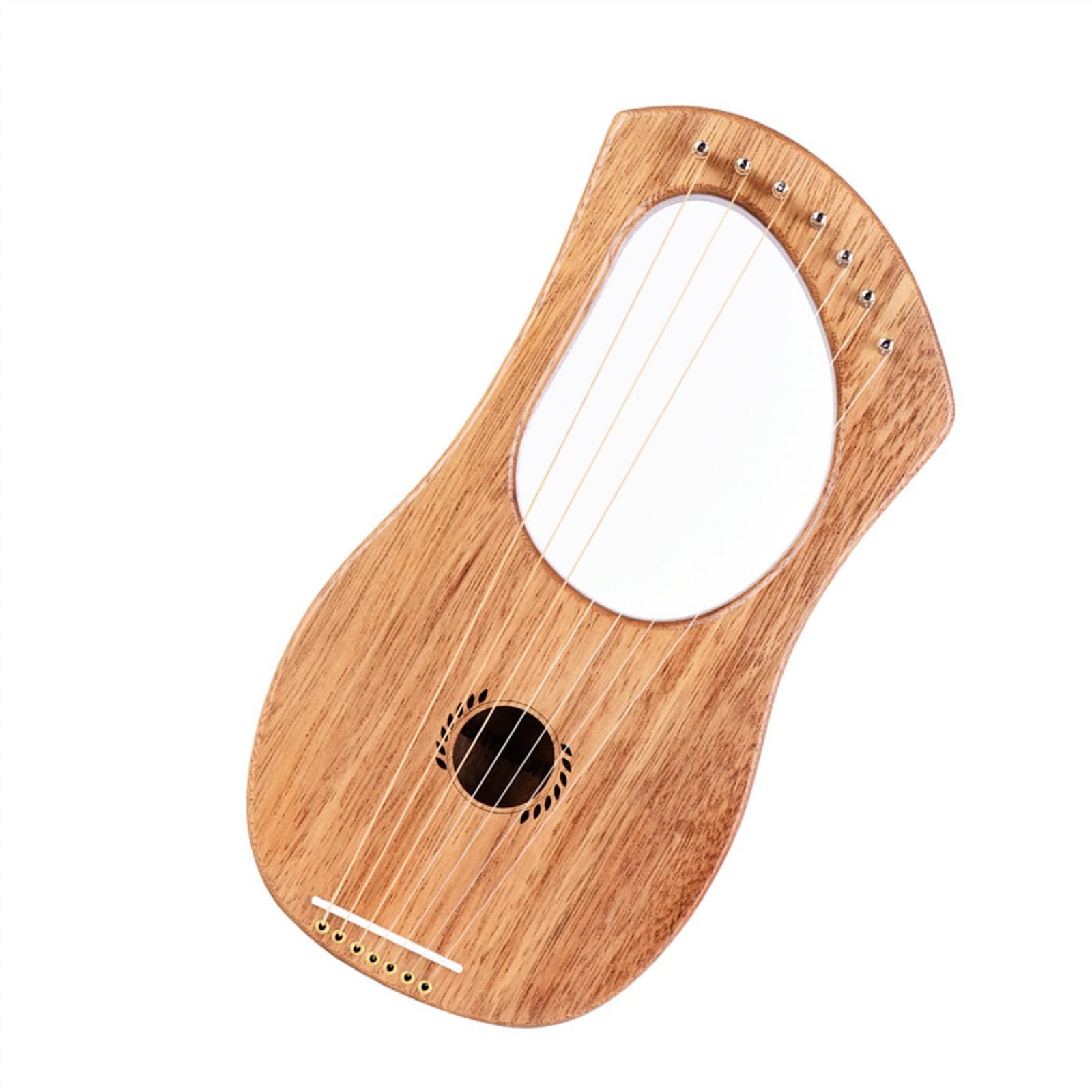 Harfen 7-saitige Holzleier Harfe Birke Massivholz Saiteninstrument Mit Tragetasche (Color : 3)