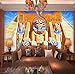 Produktbild Wandbild Tapete 3D Klassische Kunst Ölgemälde Antike Ägyptische Pharao Große Wandbilder Wohnzimmer Sofa Tv Fototapetenpapier 3D, 200X140 Cm (78,74X55,12 In)