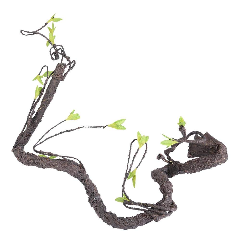 Reptilien künstliche Pflanzen flexibel biegbar künstliche Baum Rebe Dschungel Reben Terrarium Käfig Lebensraum Dekor für Eidechse Spinne Chamäleon Schlangen Gecko[S] Bäume